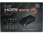 HDMI Splitter 1x8 Full HD 8 port 3D HDMI V1.4 +   5 V