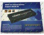 HDMI Switch/Splitter 2x4 HD-S244A