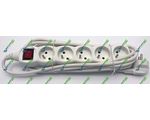  OMEGA Listwa 3m 5 socket OL5F3 White