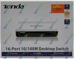  SWITCH TENDA S16 (16-PORT Desktop Unmanaged 10/100M Switch)
