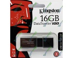 USB  KINGSTON DT100 G3 16GB Metal/Green USB 3.0