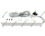  Xiaomi Mi Power Strip 1.8m, 3 universal socket, 3 USB White (NRB4049CN)