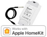 SONOFF TH10 сухой контакт Apple HomeKit для котла с датчиком DS18B20