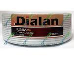 Dialan RG58U CU white (0,8 , 50 , Cuprum) 100