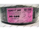 EUROSAT RG-58U black (0,8 , 50 , Cuprum ) 1