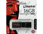 USB  KINGSTON DT100 G3 16GB Metal/Green USB 3.0