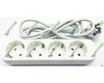  DEFENDER 1,8 m, 4 socket, E 418, White