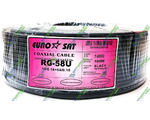 Eurosat RG-58U black (19/0,18 , 50 , Cuprum) 100 (7-0082)