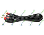  Mini Jack () st 3.5  2RCA 1.8  (15mm) (5-0200-2)