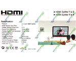 HDMI Splitter 1x2 Full 2port HDMI V1.4 +   5V (4-0003)