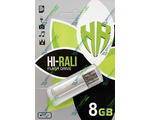 USB  Hi-Rali Corsair Series Silver 8GB (HI-8GBCORSL) USB 2.0