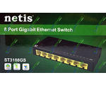  SWITCH NETIS ST3108GS V2 (8-PORT Gigabit Ethernet Switch)