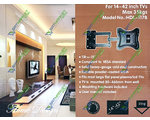   Home Desing HDL-117B 14-42 80-460mm VESA 50x50, 75x75, 100x100, 200x100, 200x200