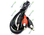  Mini Jack () st 3.5  2RCA 1.2  (14mm) (5-0201)