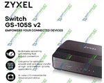  SWITCH ZYXEL GS-105S v2 (5-PORT Gigabit Ethernet Switch, )