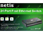  SWITCH NETIS NIST3124P (24-PORT 10/100Mbps Fast Ethernet Switch)