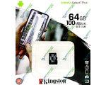   micro SDCS2 KINGSTON 64GB Canvas Select Plus R100MB/s Class 10